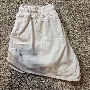 Lululemon White Athletic Shorts